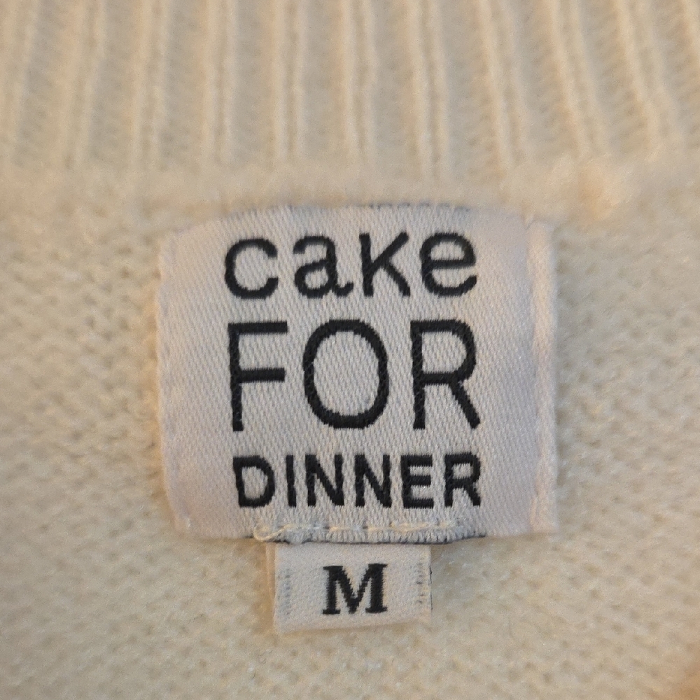 Cake For Dinner Cream Sweater - Picture 2 of 8